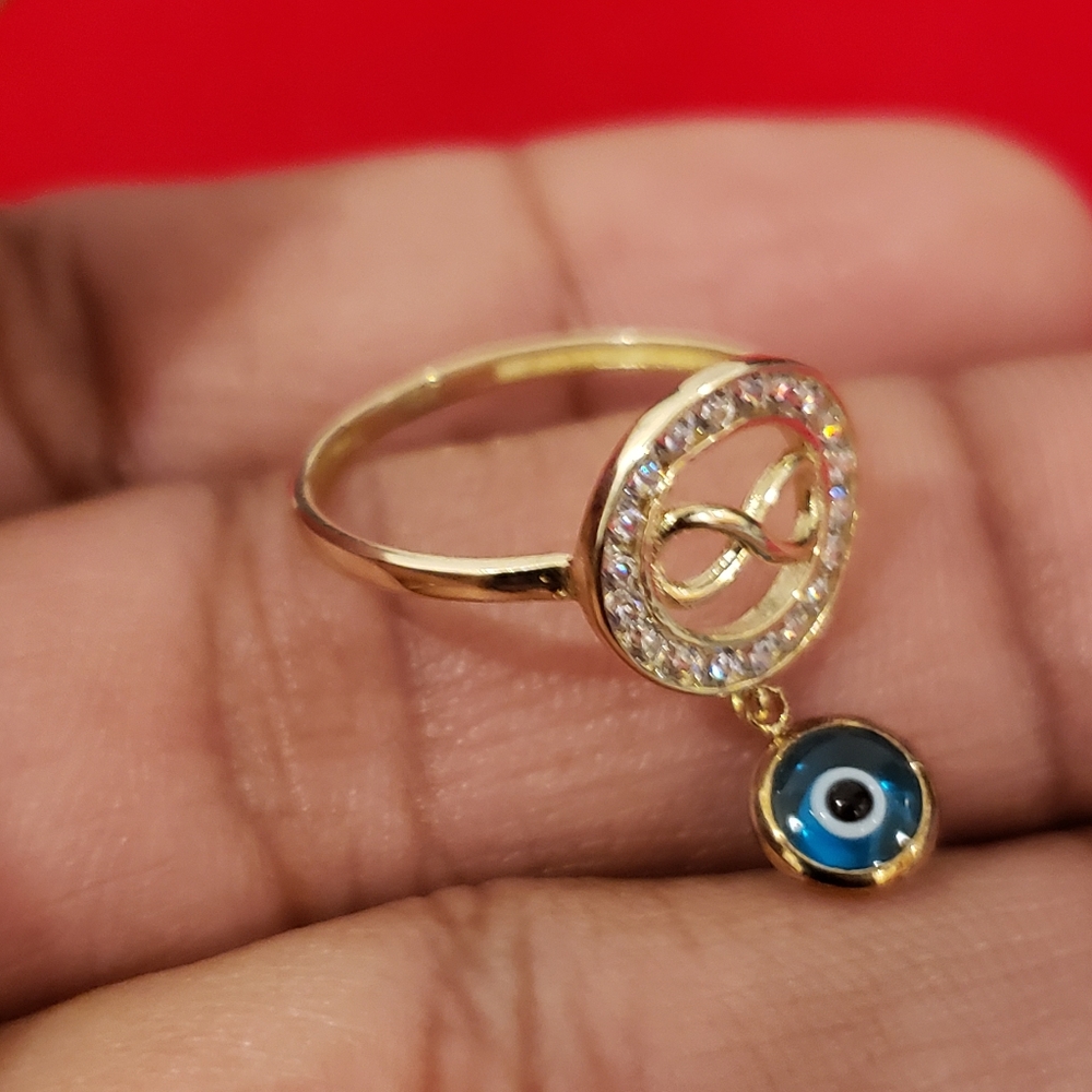 10kt Gold Infinity Design Ring - image 8